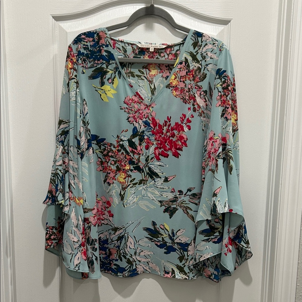 RACHEL Rachel Roy Multicolor Floral Blouse
